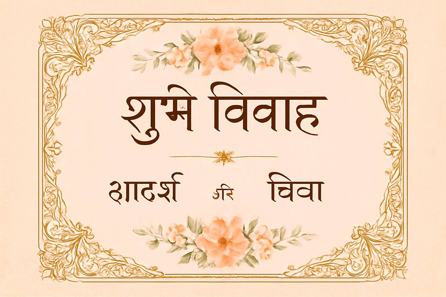 wedding invitation hindi template