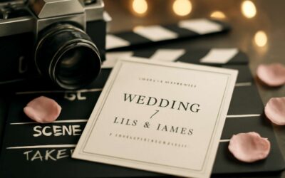 Fall in love with this wedding invitation movie teaser that sparks forever.