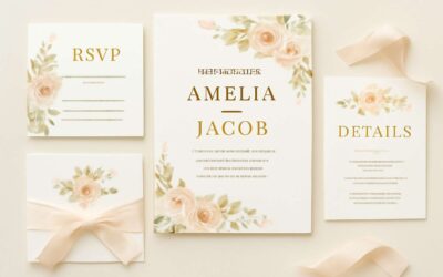 Enchant your guests with this wedding invitation template for your dream ceremony.