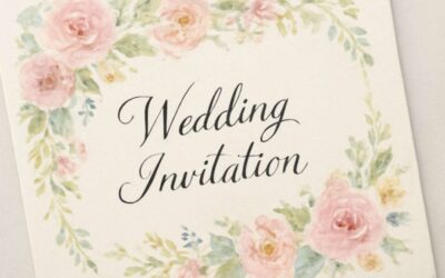 Create a wedding invitation border that’s unforgettable with elegant, timeless flair