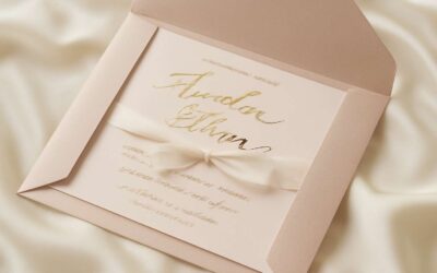 Glam up your day with wedding invitation jackets that set the vibe.