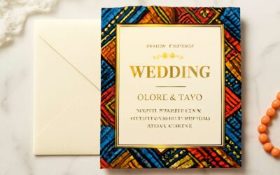Enchanting wedding invitation nigeria ideas to spark a vibrant Nigerian celebration.