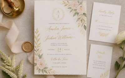 Elegant wedding invitation design template, perfect for your special day.