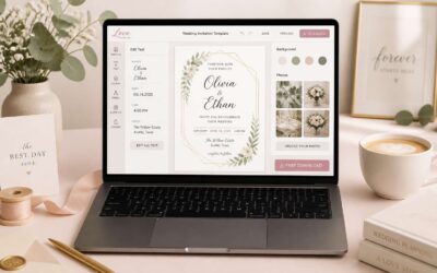 Get your online editable wedding invitation cards free download today.